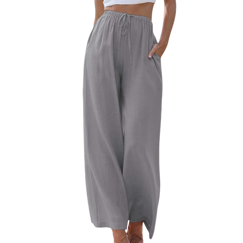 Adeline - Elegant trousers in cotton and linen