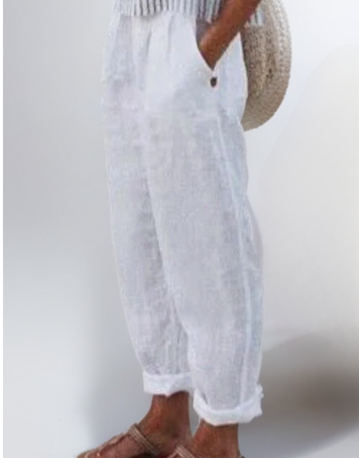 Diana | Loose trousers made of cotton and linen