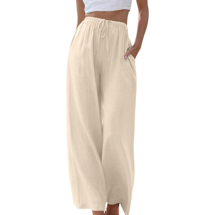 Adeline - Elegant trousers in cotton and linen