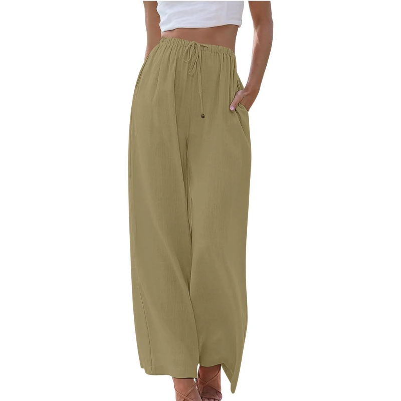 Adeline - Elegant trousers in cotton and linen