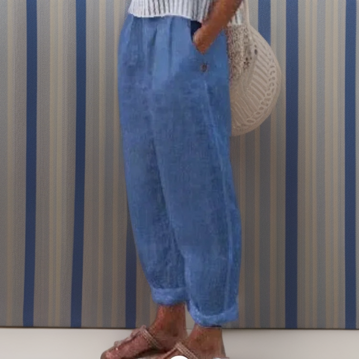 Diana | Loose trousers made of cotton and linen
