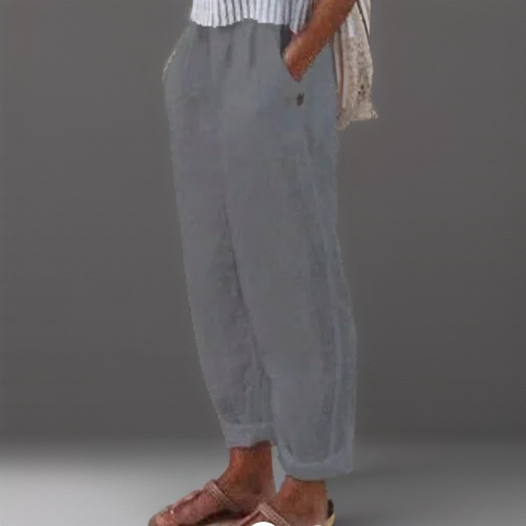Diana | Loose trousers made of cotton and linen